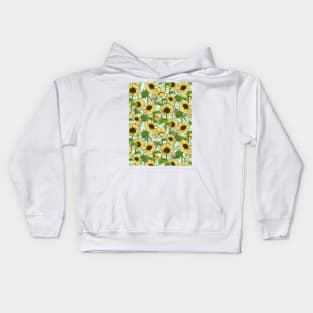 Sunflowers Pattern Kids Hoodie